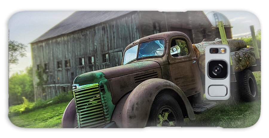 Barn Galaxy Case featuring the photograph Farm Truck 1 by Jerry LoFaro