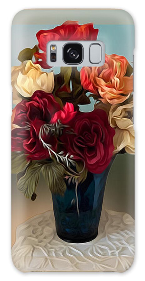 Flowers Galaxy Case featuring the photograph Favorite Roses in Fenton by Diane Lindon Coy