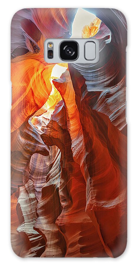 Antelope Canyon Galaxy Case featuring the photograph February 2023 Stairway to Heaven by Alain Zarinelli