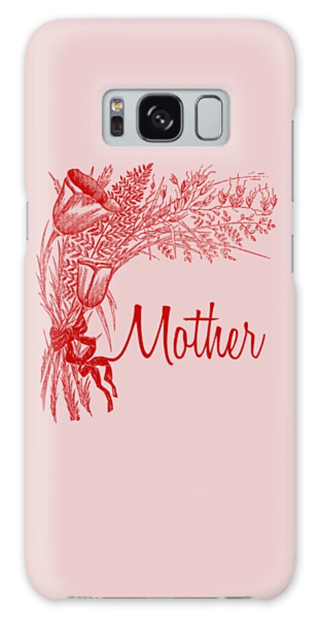Flowers Galaxy Case featuring the mixed media Field Flowers for Mother's Day by Madame Memento