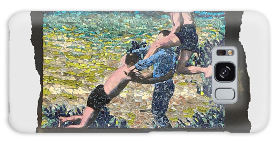 Glass Galaxy Case featuring the mixed media Fig. 77. Double-drowning release. Leverage applied. by Matthew Lazure