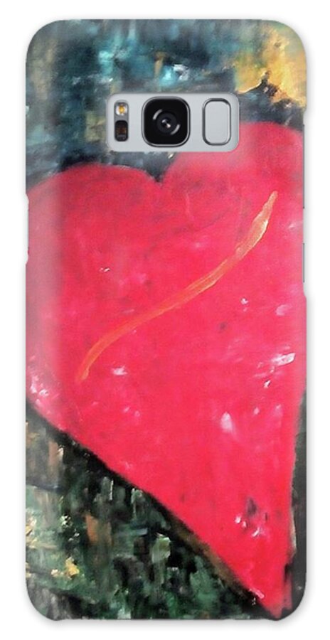 Heart Galaxy Case featuring the painting Finding Love in Todays World by Eseret Art