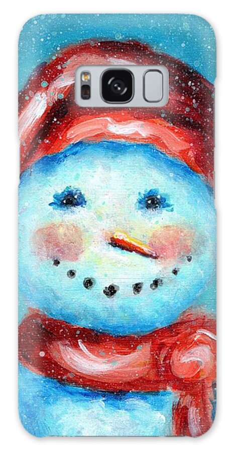 Christmas Galaxy Case featuring the painting Finn by Shannon Grissom