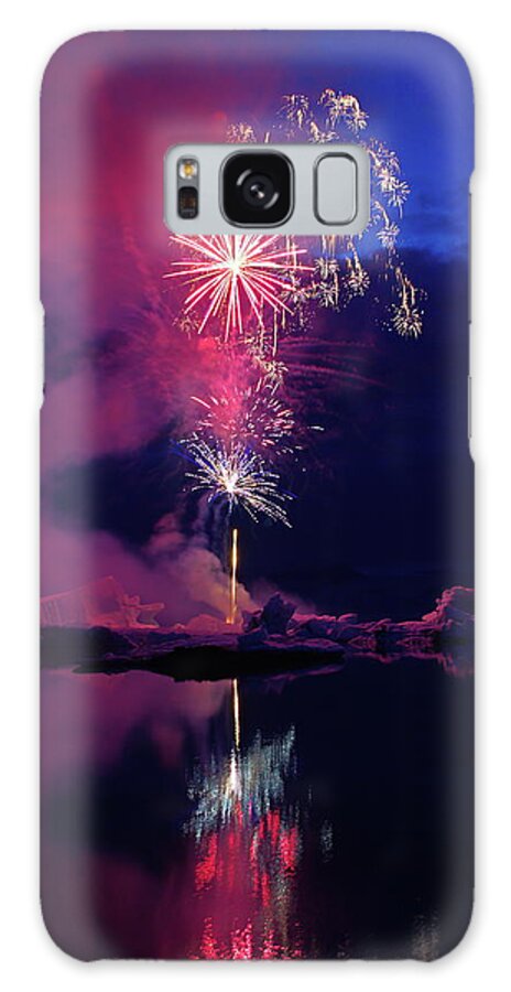 Fireworks Galaxy Case featuring the photograph Fire and ice #1 by Christopher Mathews