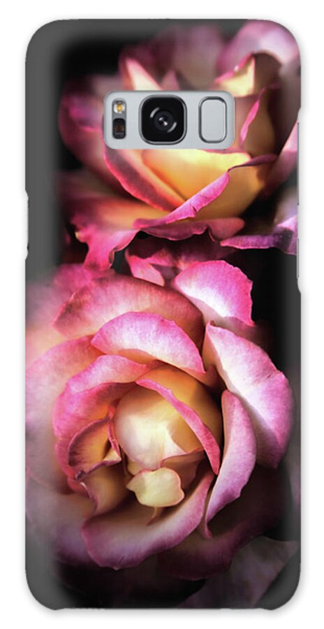 Fire And Ice Galaxy Case featuring the photograph Fire and Ice Roses by Sally Bauer