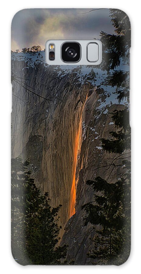 Landscape Galaxy Case featuring the photograph Fire Fall Between by Romeo Victor