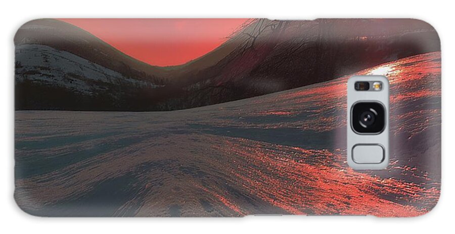 Abstract Galaxy S8 Case featuring the photograph Fire Frost by Tami Quigley