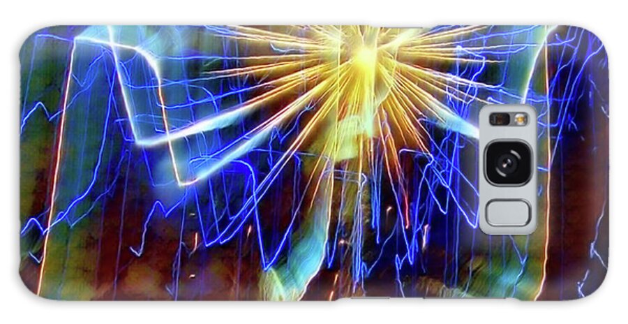  Galaxy Case featuring the photograph Fireworks by Shirley Moravec