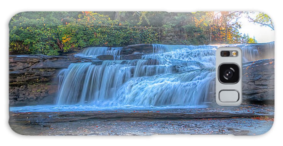 Dupont State Forest Galaxy Case featuring the photograph First Falls 10/16/2011 by Jim Dollar