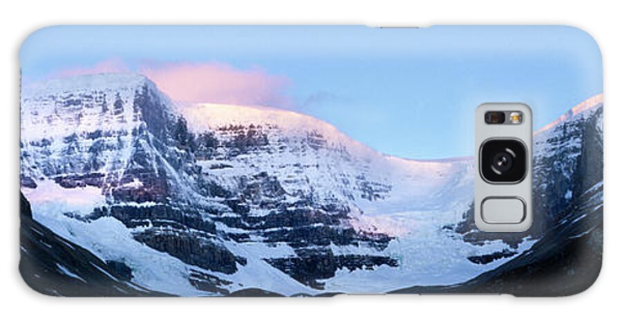617 Galaxy Case featuring the photograph First Light - Dome Glacier Jasper National Park Canada by Sonny Ryse