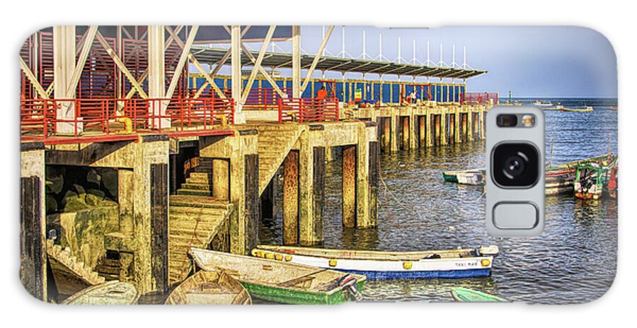 Panama Galaxy S8 Case featuring the photograph Fish market pier in Panama by Tatiana Travelways