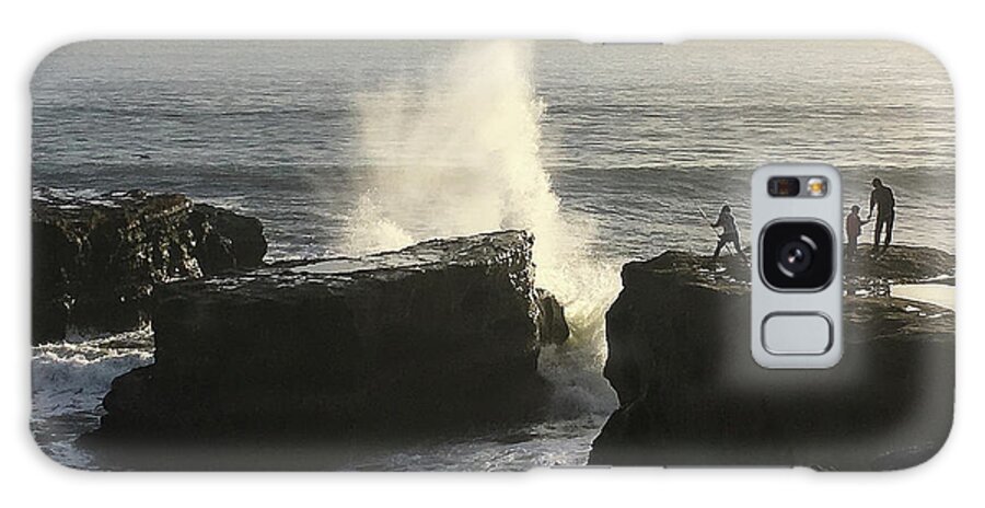 Jennifer Kane Webb Galaxy Case featuring the photograph Fishing Over West Cliff by Jennifer Kane Webb