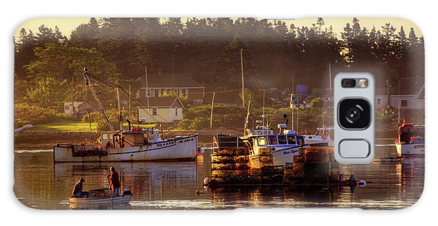Maine Lobster Galaxy Case featuring the photograph Fishing Village 8059 by Greg Hartford