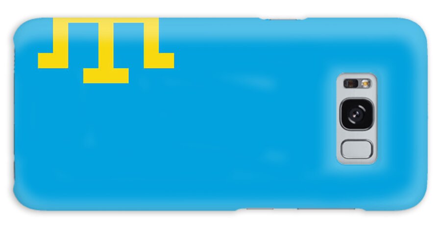 Crimean Tatars Flag Galaxy Case featuring the digital art Flag of Crimean Tatars by A Z