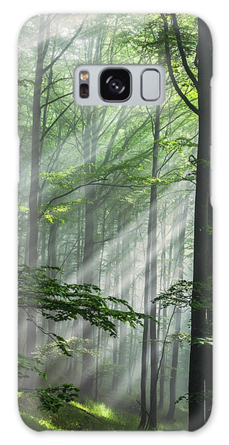 Fog Galaxy Case featuring the photograph Fleeting Beams by Evgeni Dinev