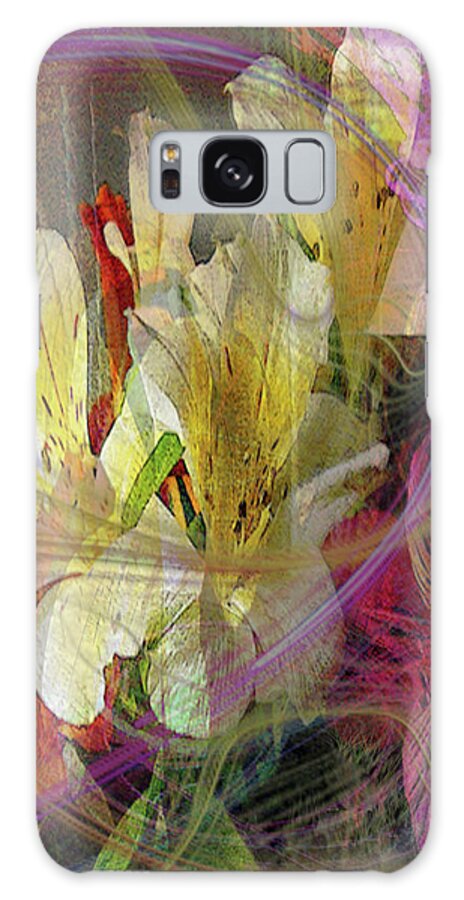 Floral Inspiration Galaxy Case featuring the digital art Floral Inspiration by Studio B Prints
