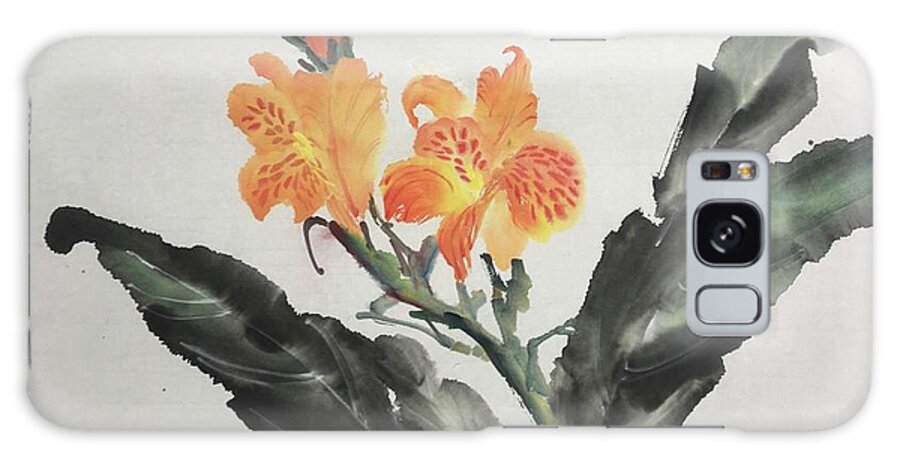 Flower Galaxy Case featuring the painting Embrace Nature with Open Your Minds by Carmen Lam