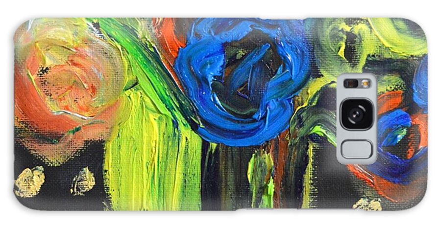 Flowers Galaxy Case featuring the painting Flowers Study by Chiara Magni