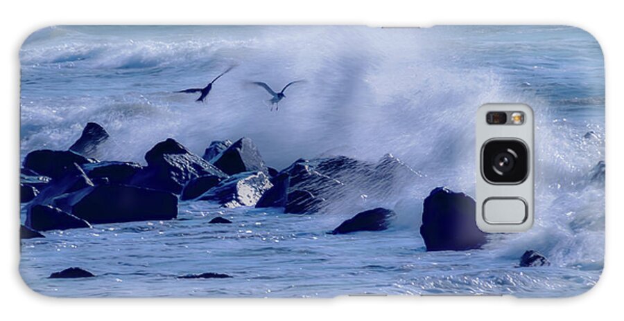 Waves Crashing Galaxy Case featuring the photograph Fly away with me by Christina McGoran