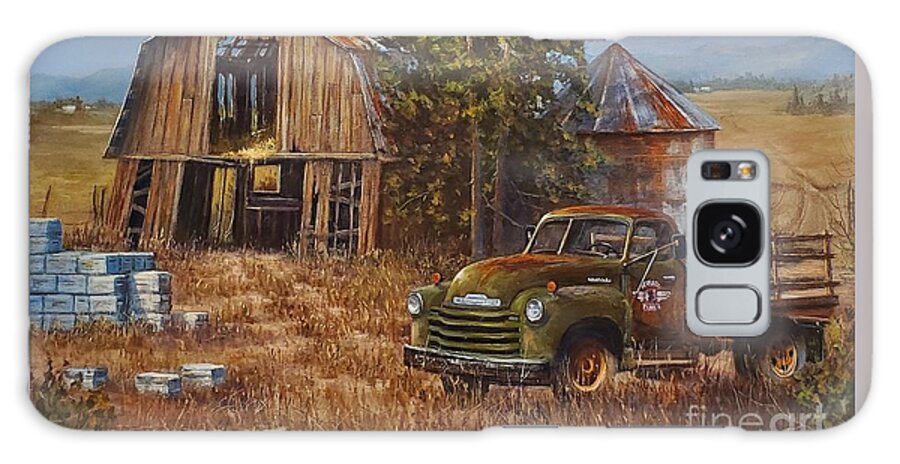 Barn Galaxy Case featuring the painting Flying Bee Ranch by Paul K Hill