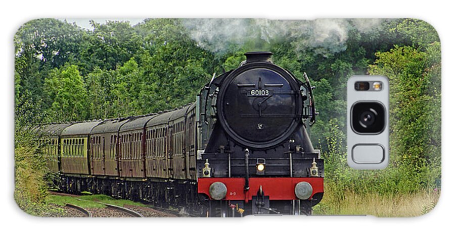 60103 Flying Scotsman Galaxy Case featuring the photograph Flying Scotsman steam locomotive. by David Birchall