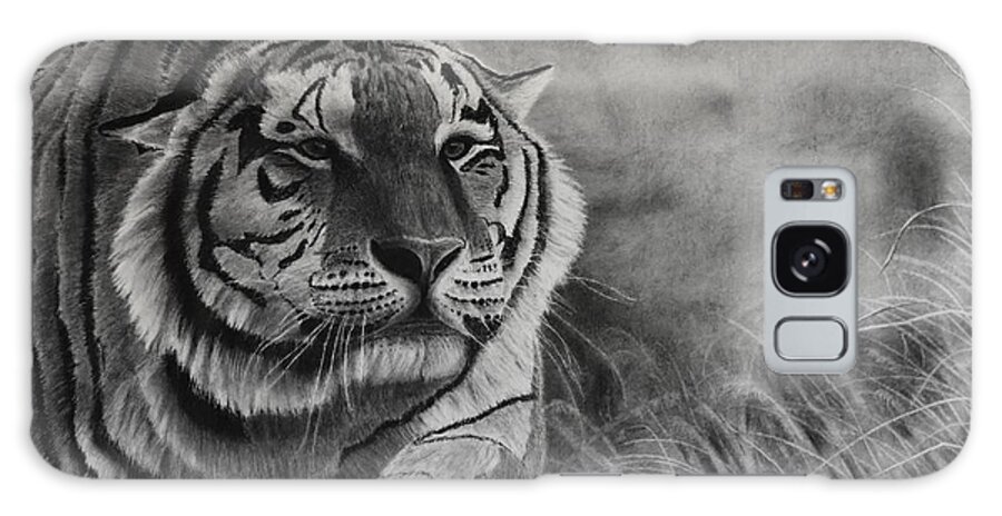 Tiger Galaxy Case featuring the drawing Focus by Greg Fox