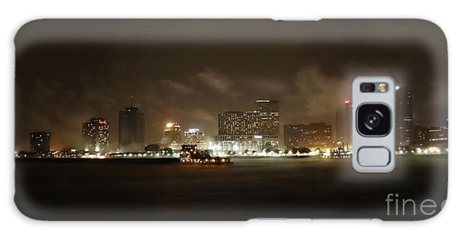 Rain Galaxy Case featuring the photograph Foggy Mississippi River by On da Raks