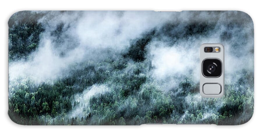 Panorama Galaxy Case featuring the photograph Foggy Mornings Panorama by Nicklas Gustafsson