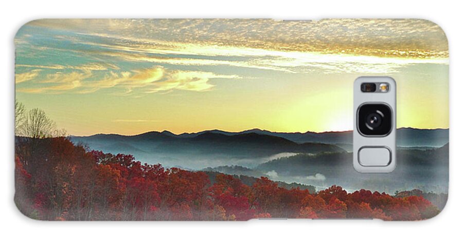 Smoky Mountain National Park Galaxy Case featuring the photograph Foothills Parkway Sunrise by Jennifer Ludlum