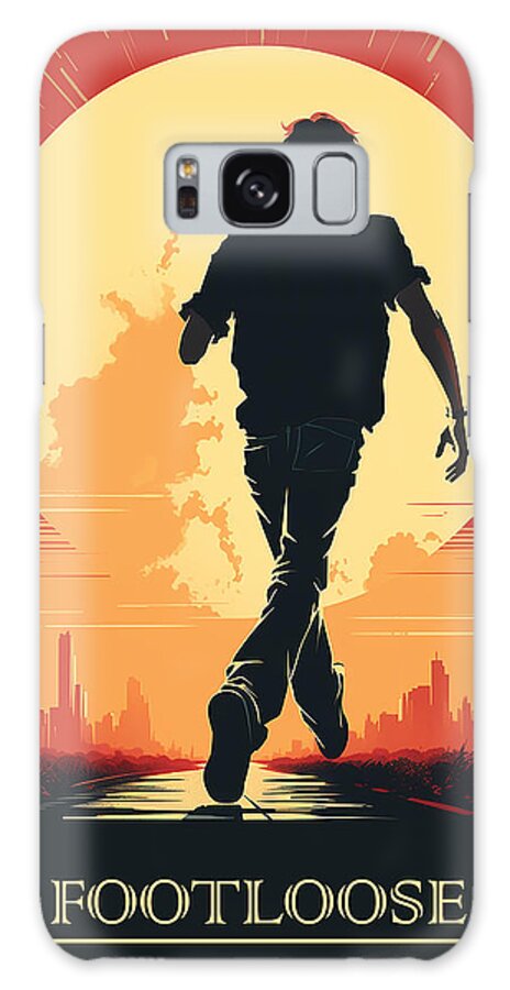 Footloose Galaxy Case featuring the mixed media Footloose Retro Art Poster by Stephen Smith Galleries