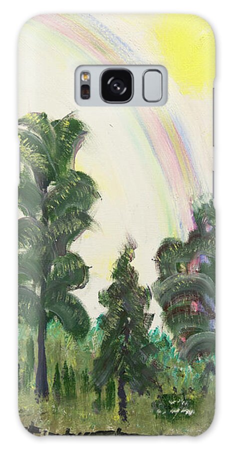  Galaxy Case featuring the painting Forest Rainbow by David McCready