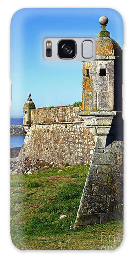 Castle Galaxy Case featuring the photograph Forte de Ancora castle Portugal by James Brunker