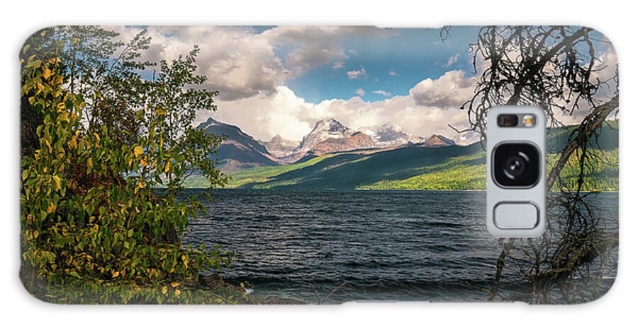 Glacier Galaxy Case featuring the photograph Framing Glacier Mountains by Trevor Parker