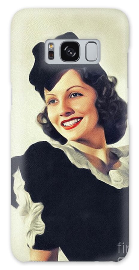Frances Galaxy Case featuring the painting Frances Mercer, Vintage Actress by Esoterica Art Agency