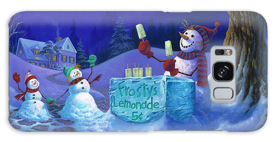 Michael Humphries Galaxy Case featuring the painting Frosty's Lemonade by Michael Humphries