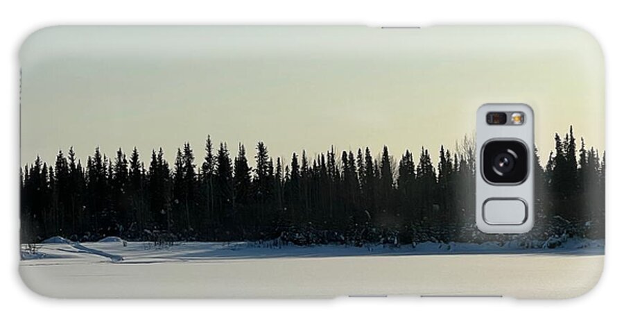 Winter Galaxy Case featuring the photograph Frozen Forest by Barbara Von Pagel