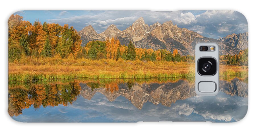 Tetons Galaxy Case featuring the photograph Full On Teton Fall by Darren White