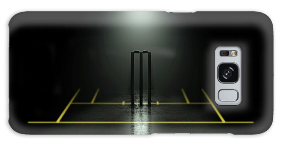 Sport Galaxy Case featuring the digital art Futuristic Cricket Wickets by Allan Swart