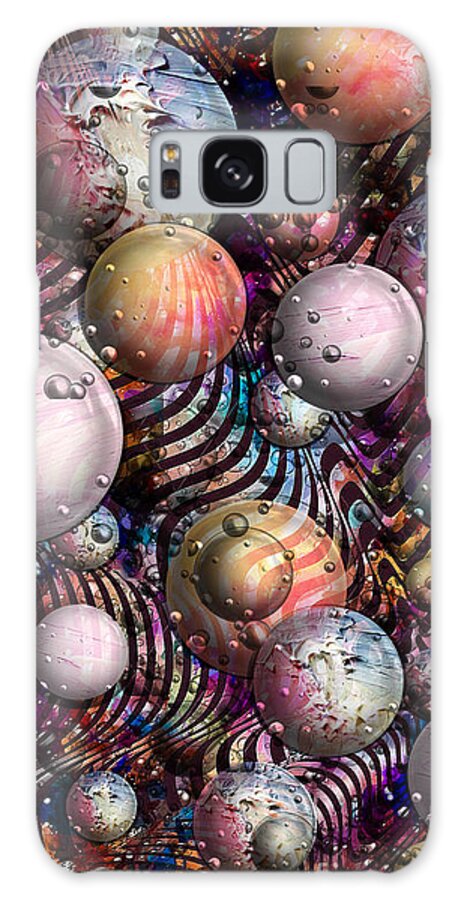 Galactic Energy Galaxy Case featuring the mixed media Galactic Energy by Laurie's Intuitive