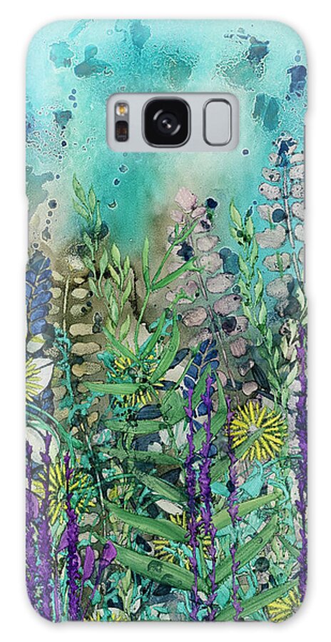 Floral Galaxy Case featuring the painting Garden #10 by Rebecca Wilson