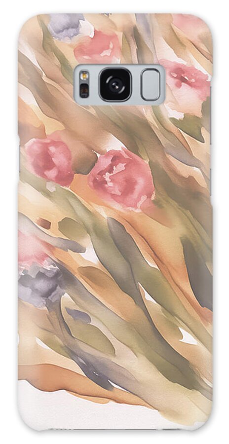 Abstract Galaxy Case featuring the painting Garden of Beauty by Greg Collins
