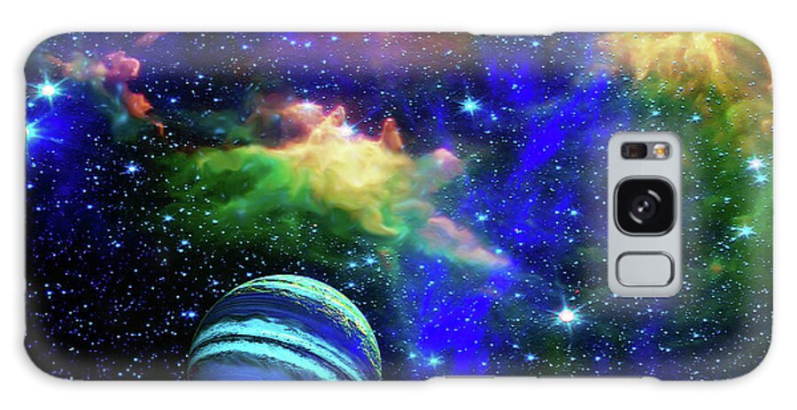  Galaxy Case featuring the digital art Gazing at Infinity by Don White Artdreamer