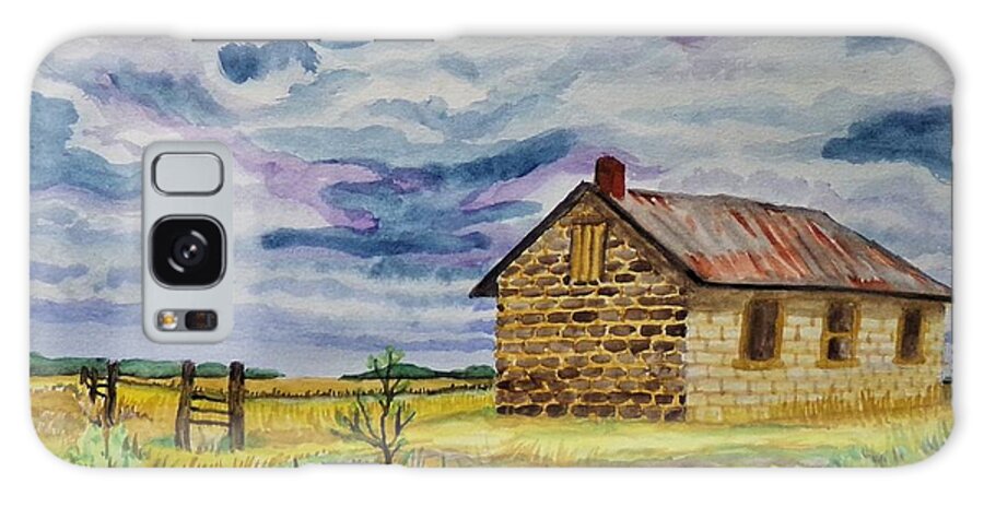 Art Galaxy Case featuring the painting Geary County School House by The GYPSY