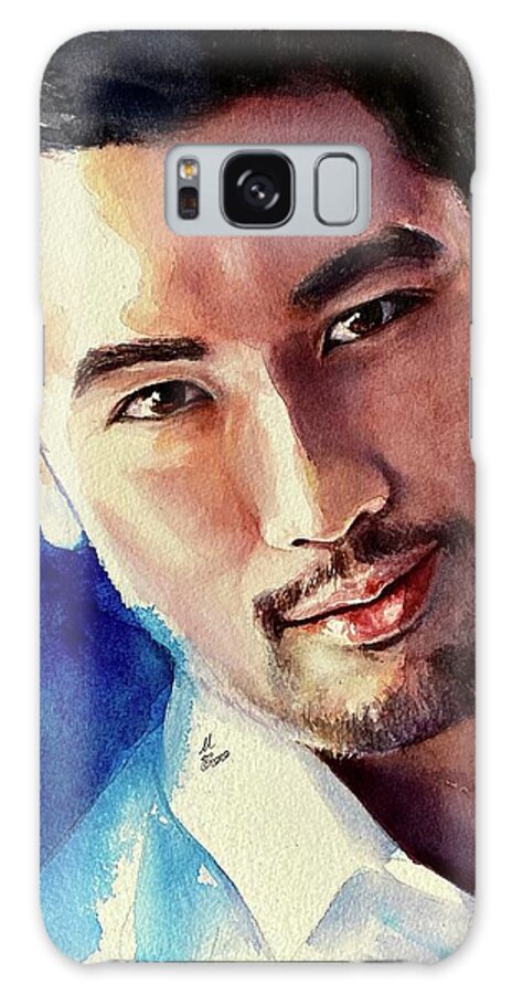 Godfrey Gao Galaxy Case featuring the painting Gentle Strength by Michal Madison