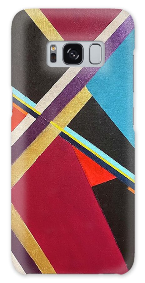 Geometric Art Galaxy Case featuring the painting Geo Art I by Crystal Stagg
