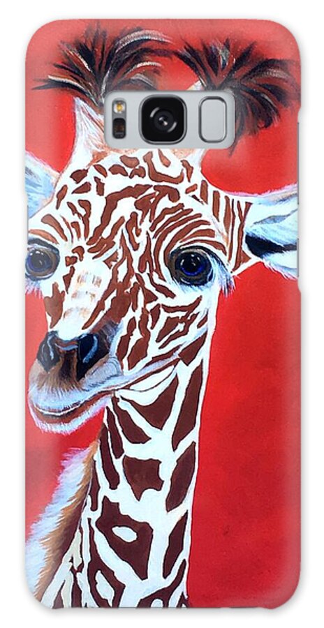  Galaxy Case featuring the painting Gerry the Giraffe by Bill Manson