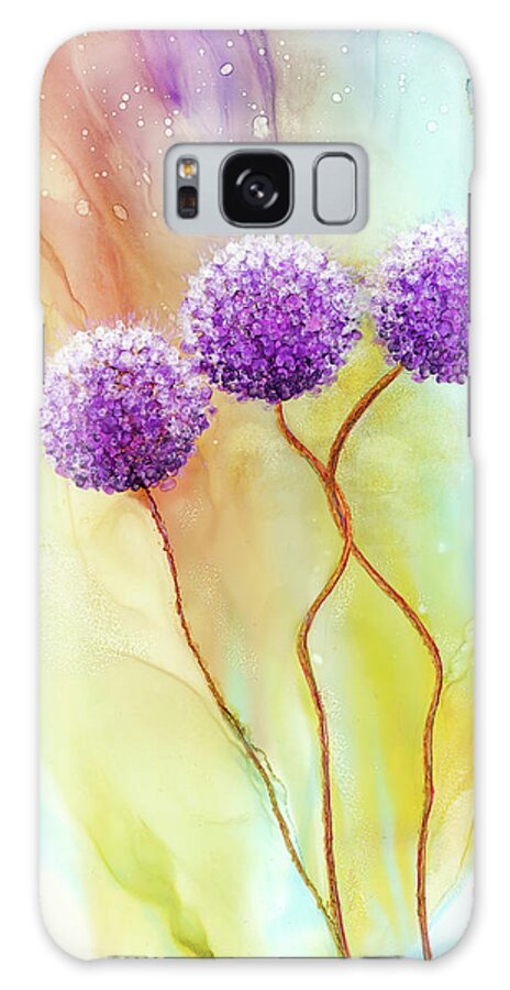 Flower Galaxy Case featuring the painting Get Closer by Kimberly Deene Langlois