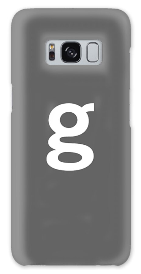 Getty Images Logo Galaxy Case featuring the digital art Getty Images White G by Getty Images