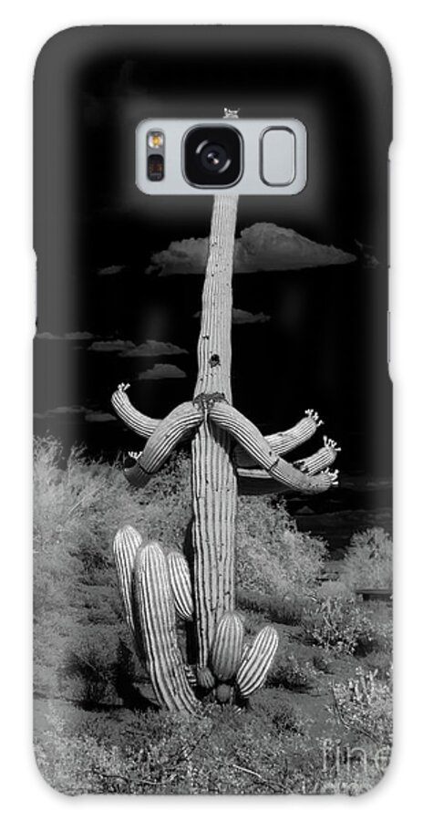 Ir Galaxy Case featuring the photograph Ghostly Saguaro #1 by Kenneth Johnson