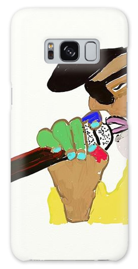 Microphone Galaxy Case featuring the digital art Gimme The Mic by ToNY CaMM